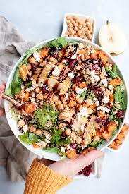 Pear Quinoa Autumn Medley Bowl Cait S Plate Recipe Grain Bowl Recipe Fall Recipes Healthy Main Dish Salads