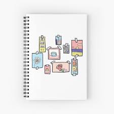 Check spelling or type a new query. Aesthetic Doodle Spiral Notebooks Redbubble