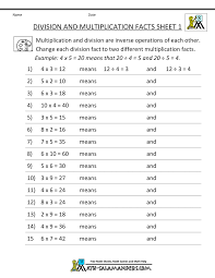 Introduction to basic division in 3rd grade math. Printable Division Worksheets 3rd Grade