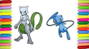 Check spelling or type a new query. Pokemon Shiny Coloring Pages Mewtwo And Mew Youtube