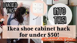 3 tier bamboo shoe rack bench storage seat organizer shelf entryway hallway home. Diy Ikea Shoe Cabinet Hack For Under 50 Hemnes Ikea Hack Youtube