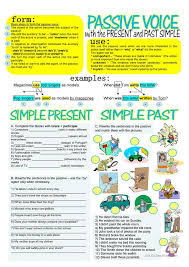 Spanish has two passive forms: Passive Voice With Simple Present And Past English Esl Worksheets For Distance Learning And Physical Classrooms