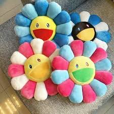 40cm Takashi Murakami Kiki Ohaha Rainbow Flower Plush Cushion Kaikai Gift Ebay In 2020 Murakami Flower Flower Pillow Diy Gifts