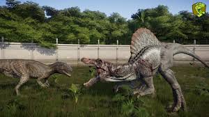 T-Rex Vs Spinosaurus Vs Giganotosaurus Vs Allosaurus 🦖 Jurassic World  Evolution 2 Dinosaurs Fighting - Youtube