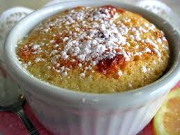 Carla Hall's Lemon Pudding Cake with Orange Liqueur
