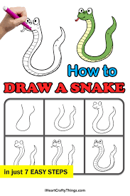 Print your favorite snakes or create your own. Snake Drawing How To Draw A Snake Step By Step