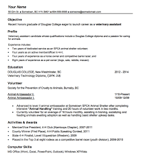 Vet Tech Resume Template Job Resume Samples Resume Resume Examples