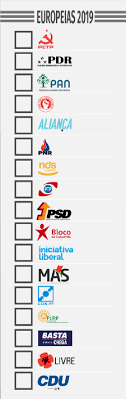 150 eleitores exerceram o direito de voto antecipado em braga. Boletim De Voto Para As Europeias Com Pctp A Abrir E Cdu A Fechar Ps Em 4Âº Psd Em 9Âº E Cds Em 13Âº
