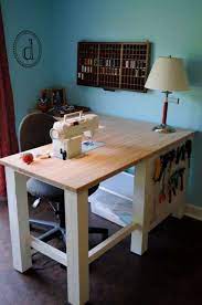 Originalnye Idei Sozdaniya Shvejnogo Stola Zhurnal Yarmarki Masterov Diy Sewing Table Craft Room Tables Sewing Machine Table Diy