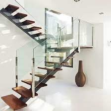 Used in new home construction or renovations these stairs are a fast and cost effective solution for interior staircases basement stairs custom curved or. China House Build Glass Railing Wood Steps Interior Prefabricated Staircase China Wood Stair Glass Staircase