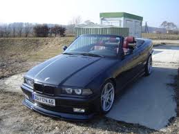 Black Bmw E36 Cabriolet With Dark Red Interior And Star Porsche Like Wheels Bmw Bmw E36 Cabriolets