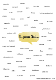 Educational Infographic Liste Pour Auteurs Decrire La Peau Infographicnow Com Your Number One Source For Daily Infographics Visual Creativity Writing Tips Creative Writing Tips Writing Inspiration