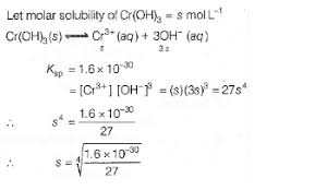It is amphoteric, dissolving in both strong alkalis and strong acids. The Ksp For Cr Oh 3 Is 1 6 10 30 The Molar Solubility Of This Comp Askiitians