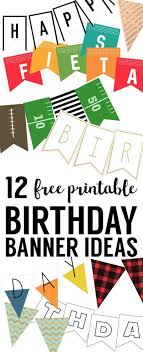 Birthday Banner With Picture Free Printable Birthday Banner Ideas Paper Trail Design Birthday Banner Free Printable Diy Birthday Banner Printable Birthday Banner