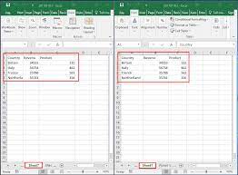 How To Compare Two Sheets In Same Workbook Or Different Workbooks