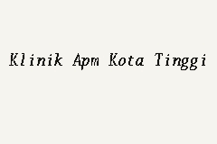 Trayek angkutan kota (angkot) jakarta. Klinik Apm Kota Tinggi Klinik In Kota Tinggi