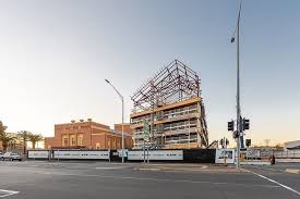 Kane constructions pty ltd kane.com.au client development. Winter Sunset Captured Over Ballarat Govhub With The Roof And Facade Starting To Emerge As Construction Continues The Largest Timber Frame Building In Victori