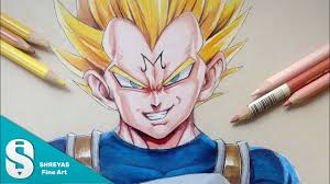 They have immense healing potential! Drawing Majin Vegeta Dragon Ball Z Colored Pencils Youtube