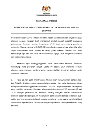 Perkara ini dapat dibuktikan apabila penganjuran bagi mereka yang tidak mampu untuk menyaksikan kejohanan sukan secara langsung, mereka boleh berbuat demikian melalui media massa seperti. Mohamed Azmin Ali On Twitter Effective From Tomorrow 29 April 2020 Companies That Have Received Miti S Approval To Operate During The Mco Period Are Allowed To Increase Its Operating Capacity