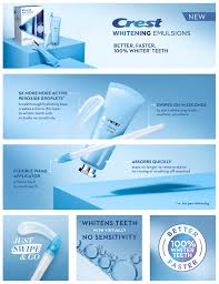 1 minute apply & go! Crest Whitening Emulsions On Behance