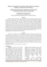 Sketsa pengaruh media sosial terhadap remaja. Pdf Hubungan Penggunaan Media Sosial Dengan Tingkat Kepekaan Sosial Di Usia Remaja