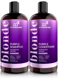 Pureology's hydrate shampoo is on the pricier side, but it's worth it. Artnaturals Purple Shampoo Conditioner Set For Blonde Hair