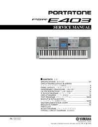 Any suggestions on best tutorials, video or written, for how to hand wire a keyboard? Yamaha Psr E403 Psre403 Psr 403 Service Manual Complete Tradebit
