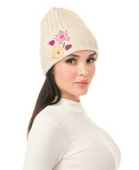Marcus Adler Flower Embroidered Beanie
