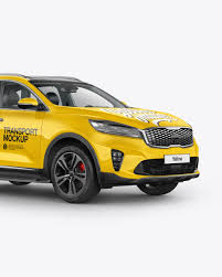 Download Crossover Suv Mockup Half Side View In Vehicle Mockups On Yellow Images Object Mockups