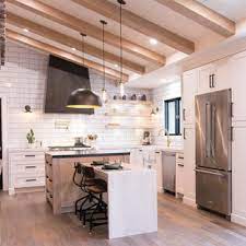 Shiplap on the ceiling is beautiful and elevates the whole room. 75 Beautiful Brown Shiplap Ceiling Kitchen Pictures Ideas July 2021 Houzz