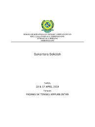 Official facebook untuk sk tengku ampuan intan, hulu terengganu. Kertas Kerja Sukantara 2019
