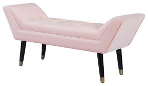 Because of the rectangular shape and versatility, it is ideal for interior rooms, porches or outdoor seating. In Stock Cosmoliving By Cosmopolitan Allura Velvet Tufted Bench Pink Midcentury Accent And Storage Benches By Dorel Living Houzz