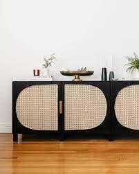 diy ikea woven cane storage console lone fox ikea hack living room ikea hack storage ikea living room