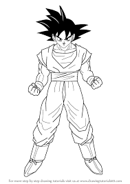 Goku is a defender of earth and informally leads the z fighters. Learn How To Draw Goku From Dragon Ball Z Doraemon Step By Step Drawing Tutorials