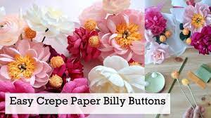 Easy Crepe Paper Billy Buttons Free Tutorial Billy Buttons Crepe Paper Free Tutorial