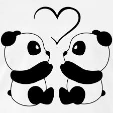 Panda Love Men S Premium T Shirt Sweetandmagic Cute Panda Drawing Cute Panda Wallpaper Panda Art