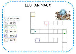 Mots Croises Theme Des Animaux Le Blog De Clochette Mots Croises Lecture Mots