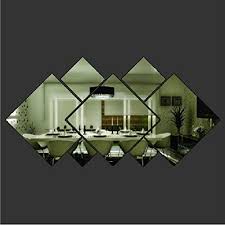 Diamond shape mirror wall tiles. Ystd 3d Glass Shining Diamond Shape Acrylic Mirror Effect Silver Wall Sticker Mural Window Glass Tile Bedroom Art Wall Decal Decor Diy Bedroom Living Room Buy Online In Belize At Belize Desertcart Com Productid
