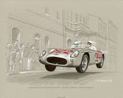 2015 Marks The 60th Anniversary Of Stirling Moss And Denis Jenkinson S Win Of The 1955 Mille Miglia Racing A Mercedes 300 Slr To A Record Time Of 10 Hou Risunki