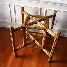 Vintage Bamboo Dining Table Base Bohemian Home Rattan Cane Bamboo Furniture Square Kitchen Table Brea Dining Table Bases Square Kitchen Tables Bamboo Furniture