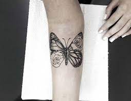 Butterfly Tattoo With Rose Wings Rose And Butterfly Tattoo Butterfly Tattoo Designs Unique Butterfly Tattoos