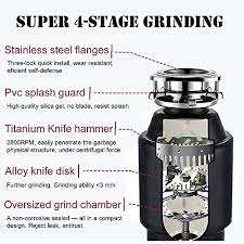 A garbage disposal unit (also known as a waste disposal unit, garbage disposer, garburator etc.) is a device, usually electrically powered, installed under a kitchen sink between the sink's drain and the trap. Cleesink 3 4 Hp High Torque Food Waste Disposer Kitchen Sink Garbage Disposal 0 75 Horsepower Stainless Steel Grinding System Ac Motor Buy Online In Bahamas At Bahamas Desertcart Com Productid 43282000