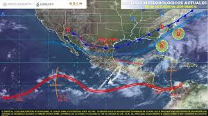 En las imágenes de satélite del contenido de vapor de agua se observa la entrada de aire seco del pacífico que favorece la estabilidad, cielos despejados y aumento de las temperaturas. Preparate Este Es El Clima De Hoy 8 De Octubre Continuara El Frio En Gran Parte Del Pais Ioaxaca