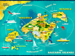 Some islands are located in the same area. Map Of The Balearic Islands On Behance