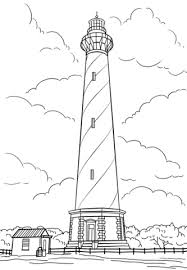 Cape Hatteras Lighthouse North Carolina Coloring Page Hatteras Lighthouse Cape Hatteras Lighthouse North Carolina Lighthouses