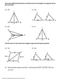 The symbol for congruent is ≅. Geometry Test Review Congruent Triangles By My Math Universe Tpt