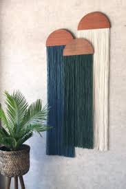 Casita Wall Hanging Fiber Art Mid Century Modern Art Tapestry Wall Art Home Decor Yarn Wall Hanging In 2020 Diy Wall Art Tapestry Wall Art Yarn Wall Art