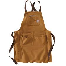 Carhartt Men S Ofa Brown Cotton Apron 103439 211 The Home Depot In 2020 Aprons For Men Shop Apron Work Aprons