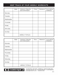 40 Effective Workout Log Calendar Templates Template Lab