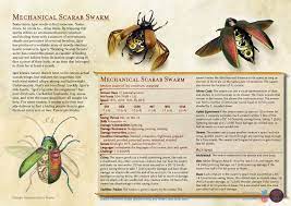 Mechanical Scarab Swarm Cr 5 Construct His Dark Materials Parchment Humperdink S Wares On Patreon Scarab Dnd Monsters Dnd Clockwork